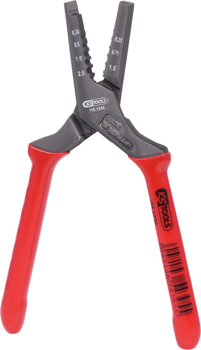 KS TOOLS Pince à sertir, 0,25-2,5 mm ( 115.1236 )