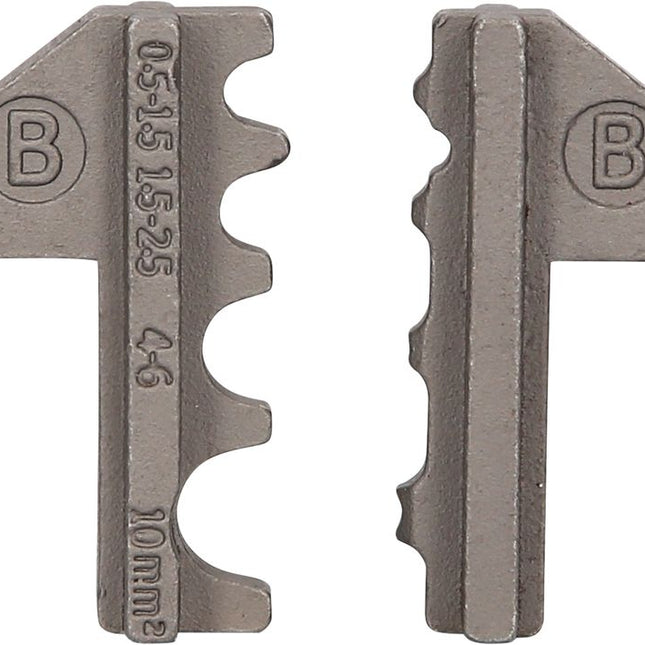 KS TOOLS Paar Crimp-Einsätze für nicht isolierte Kabelösen, Ø 0,5 - 10 mm  ( 115.1416 ) - Toolbrothers