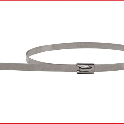 KS TOOLS Edelstahl Kabelbinder mit Kugelverschluss, 4,6x250mm, 100 Stück ( 115.1592 ) - Toolbrothers