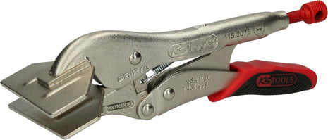 KS TOOLS Breitmaul-Flachbacken-Gripzange mit Easy-Release, 205mm ( 115.2076 ) - Toolbrothers