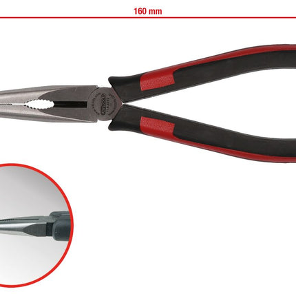 KS TOOLS SlimPOWER Flachrundzange, 160mm ( 115.2201 ) - Toolbrothers
