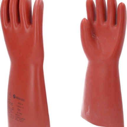KS TOOLS Elektriker-Schutzhandschuh mit mechanischen und thermischen Schutz, Größe 11, Klasse 0, rot ( 117.0008 ) - Toolbrothers
