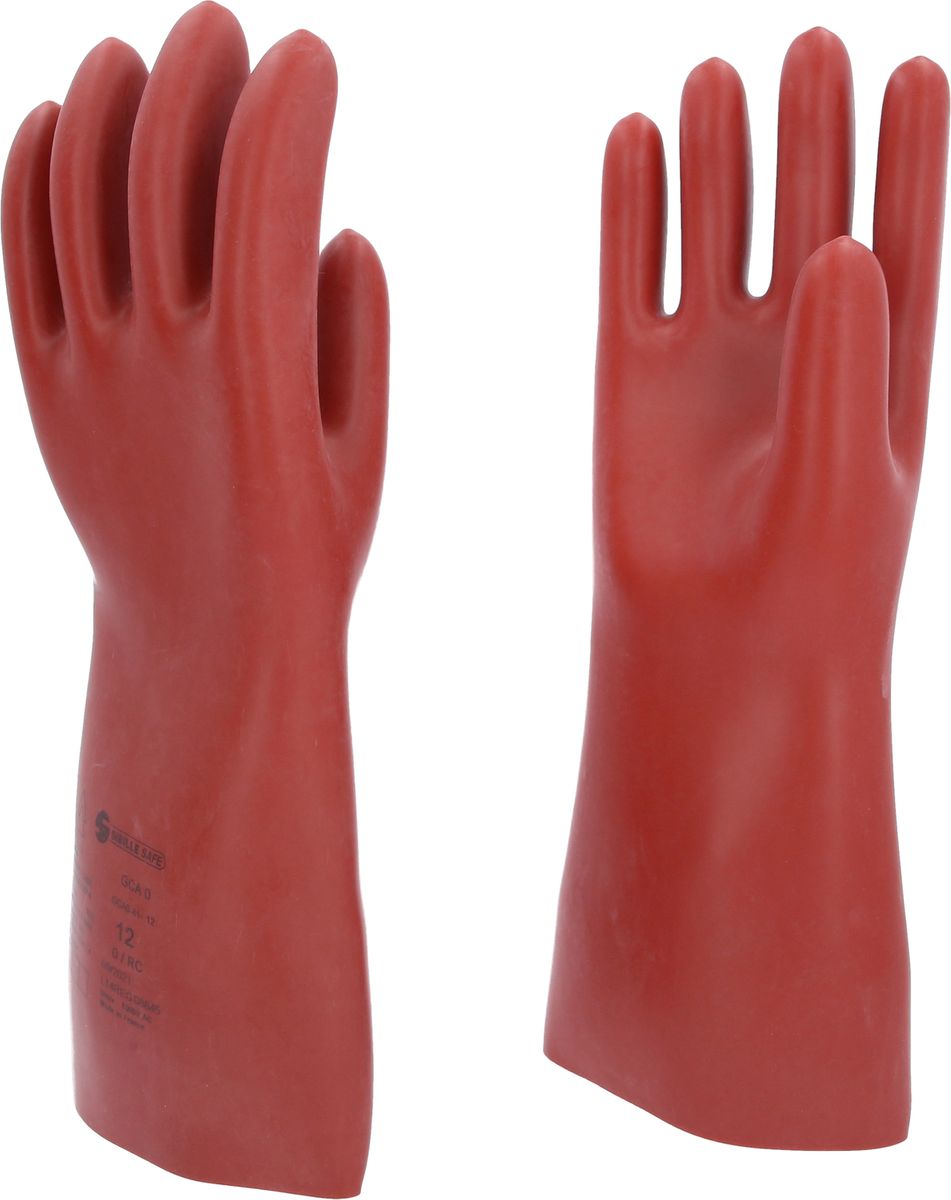 KS TOOLS Gant de protection pour électricien à protection mécanique et thermique, taille 12, classe 0, rouge ( 117.0009 )