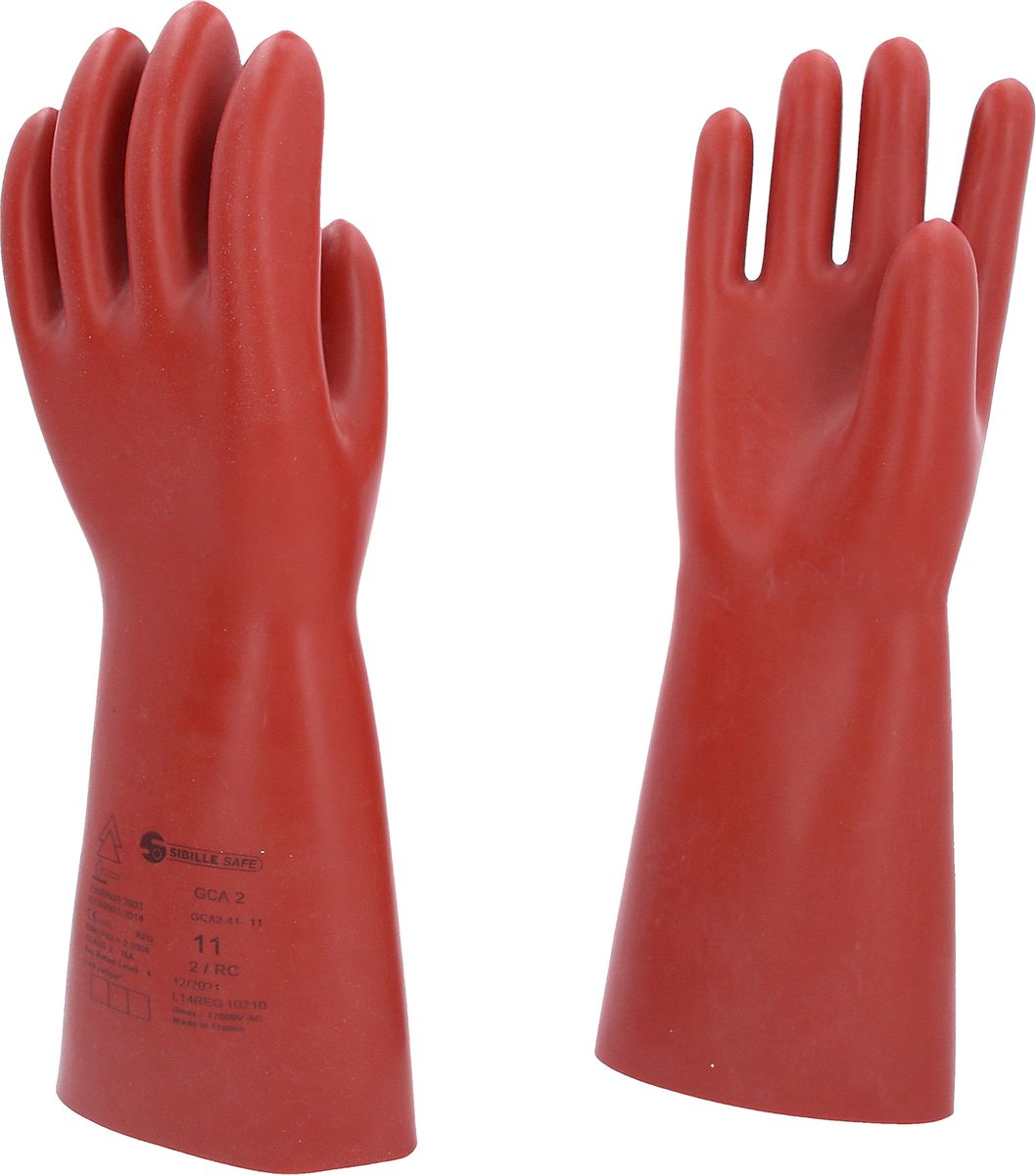 KS TOOLS Gant de protection pour électricien à protection mécanique et thermique, taille 11, classe 2, rouge ( 117.0011 )