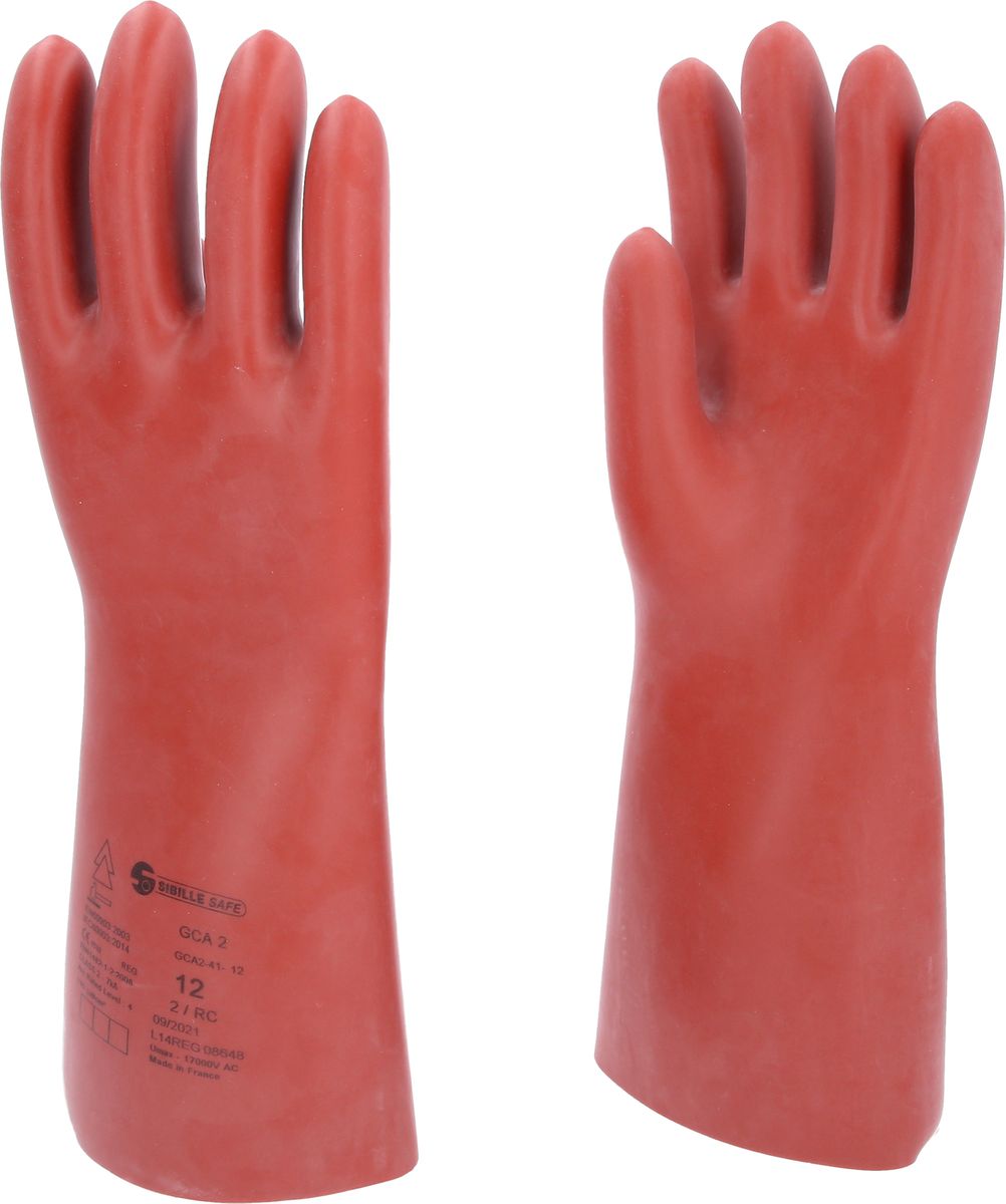 KS TOOLS Gant de protection pour électricien à protection mécanique et thermique, taille 12, classe 2, rouge ( 117.0012 )