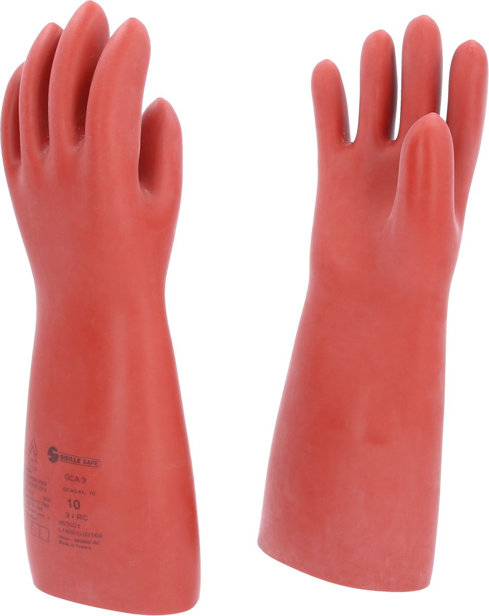 KS TOOLS Gant de protection pour électricien à protection mécanique et thermique, taille 10, classe 3, rouge ( 117.0013 )