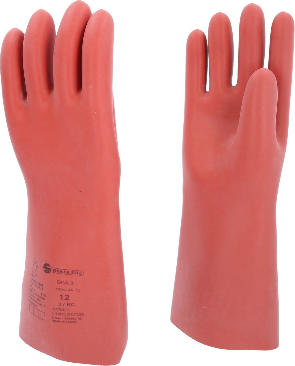 KS TOOLS Gant de protection pour électricien à protection mécanique et thermique, taille 12, classe 3, rouge ( 117.0015 )