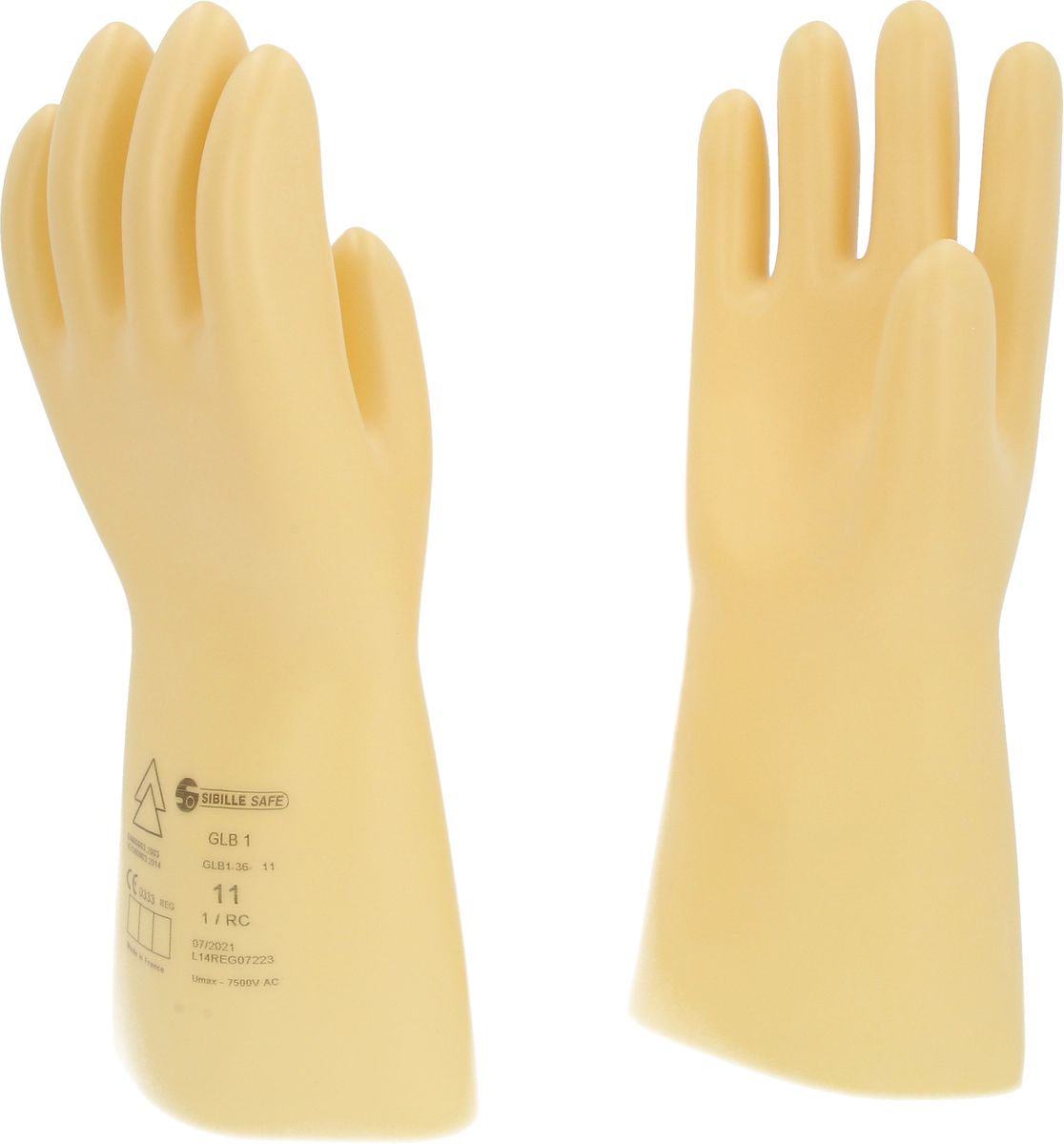 KS TOOLS Gant de protection pour électricien à isolation protectrice, taille 11, classe 1, blanc ( 117.0055 )