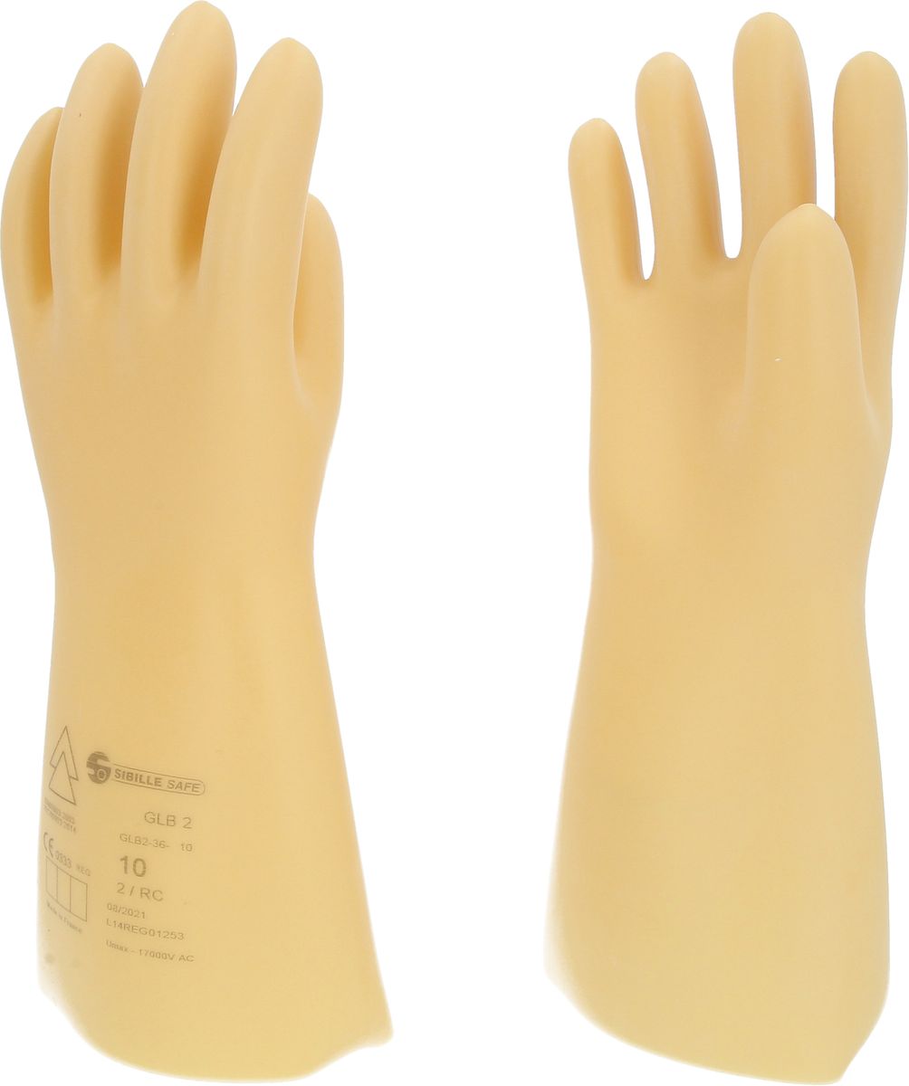 KS TOOLS Gant de protection pour électricien à isolation protectrice, taille 10, classe 2, blanc ( 117.0057 )
