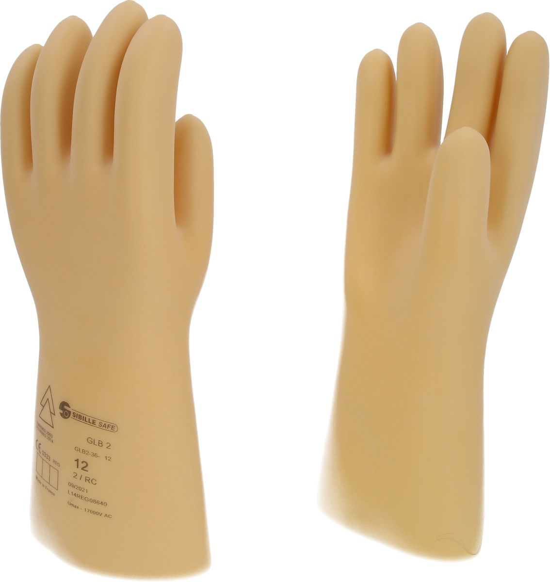 KS TOOLS Gant de protection pour électricien à isolation protectrice, taille 12, classe 2, blanc ( 117.0059 )