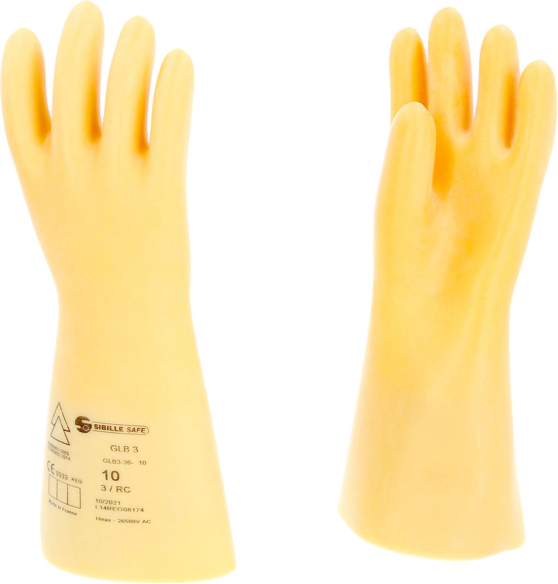 KS TOOLS Gant de protection pour électricien à isolation protectrice, taille 10, classe 3, blanc ( 117.0060 )