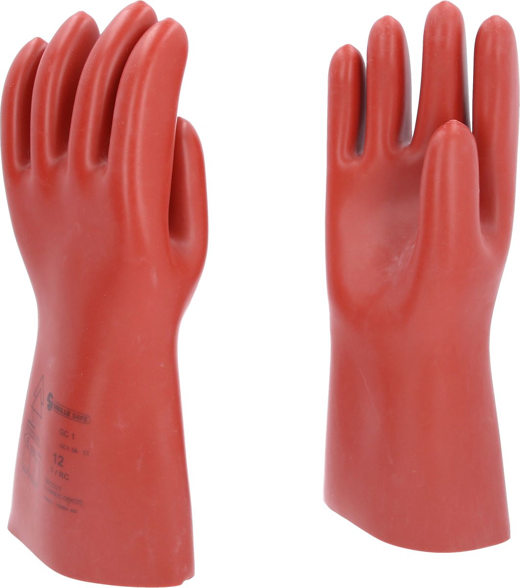KS TOOLS Gant de protection pour électricien à protection mécanique, taille 12, classe 1, rouge ( 117.0074 )