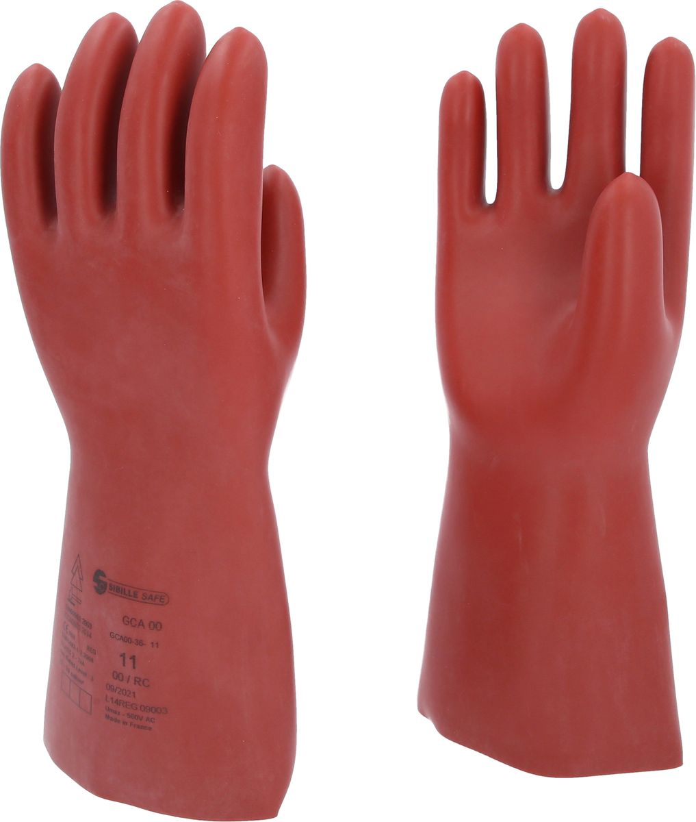 KS TOOLS Gant de protection pour électricien à protection mécanique et thermique, taille 11, classe 00, rouge ( 117.0085 )