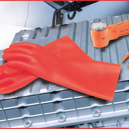 KS TOOLS Gant de protection pour électricien à protection mécanique et thermique, taille 11, classe 0, rouge ( 117.0088 )