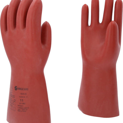 KS TOOLS Gant de protection pour électricien à protection mécanique et thermique, taille 11, classe 0, rouge ( 117.0088 )