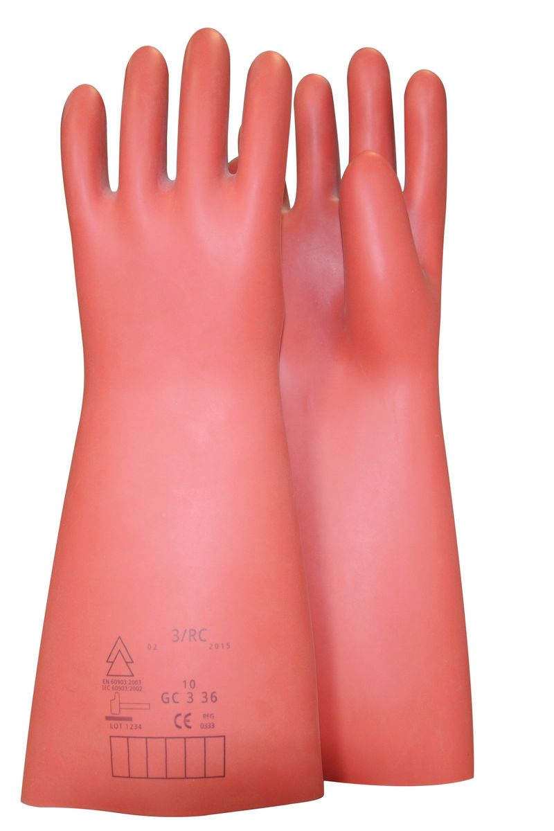 KS TOOLS Gant de protection pour électricien à protection mécanique et thermique, taille 11, classe 1, rouge ( 117.0091 )