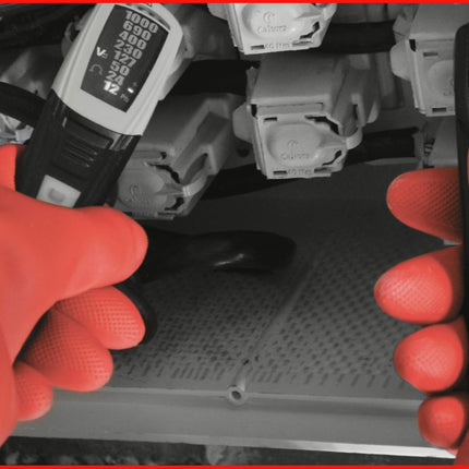 KS TOOLS Gant de protection pour électricien à protection mécanique et thermique, taille 10, classe 2, rouge ( 117.0093 )