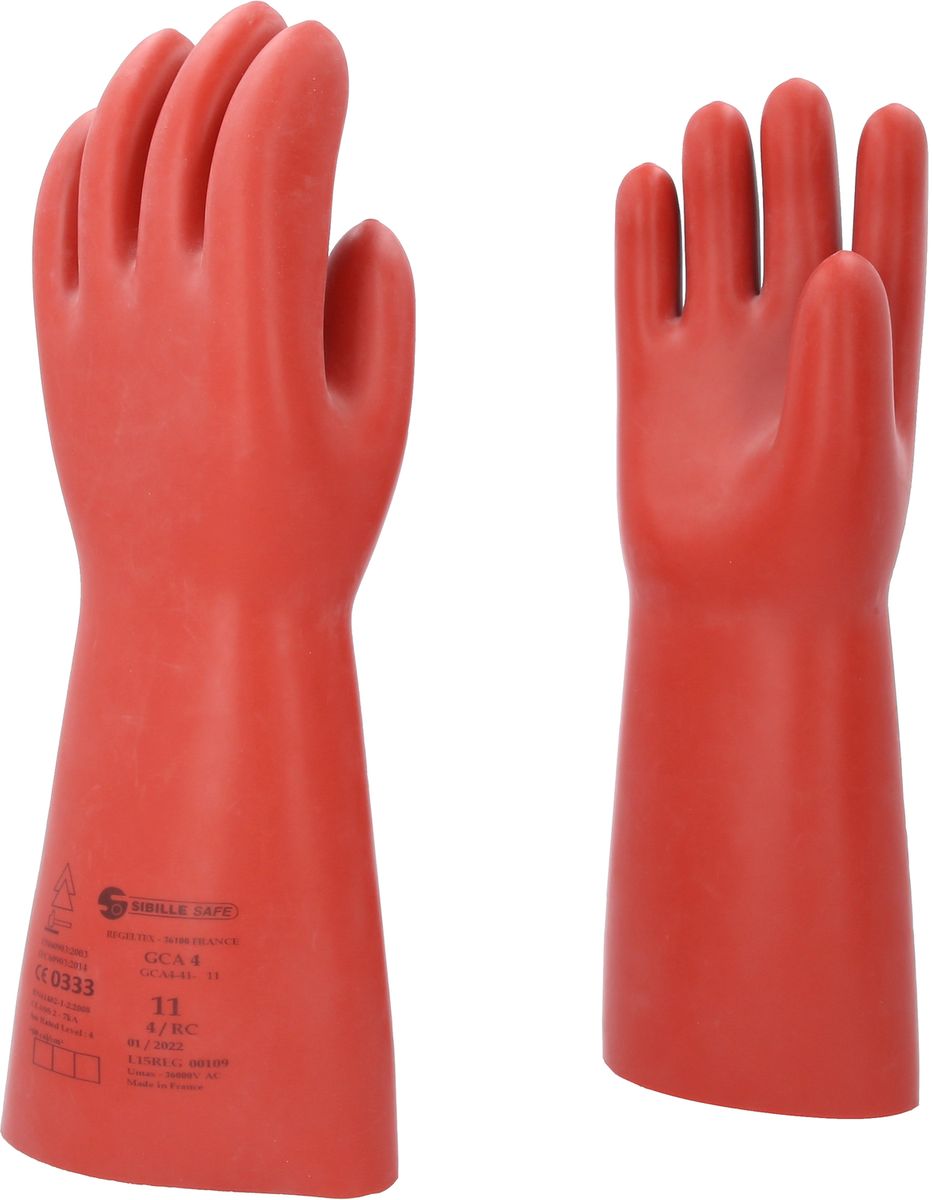 KS TOOLS Gant de protection pour électricien à protection mécanique et thermique, taille 11, classe 4, rouge ( 117.0100 )