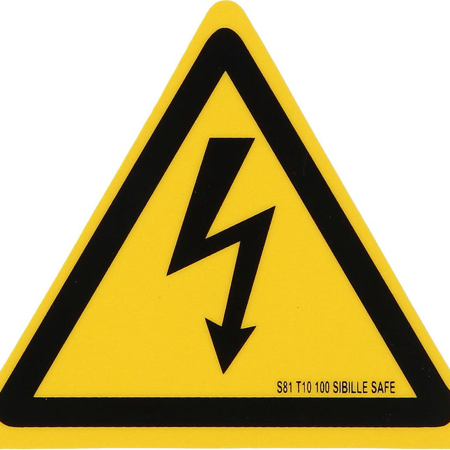 KS TOOLS Panneau d’avertissement (éclair) hybride, plastique, 100 mm ( 117.0177 )