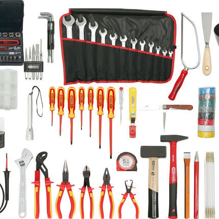 KS TOOLS Sacoche d'outils d'électricien - nylon, 132 pcs ( 117.0190 )