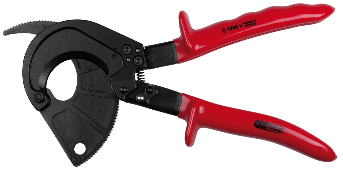 KS TOOLS Cisailles à cliquets avec revêtement isolant, 310 mm ( 117.1102 )