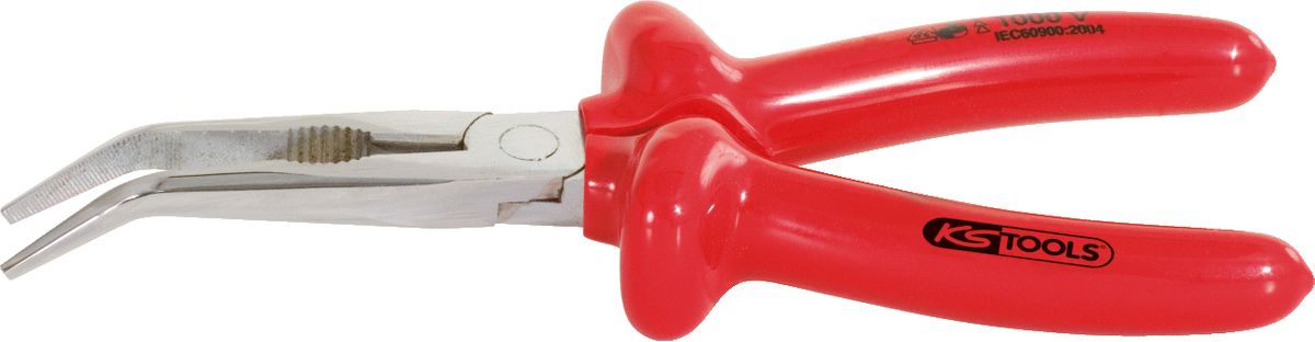 KS TOOLS VDE Pince à bec demi-rond, coudée 160mm ( 117.1294 )