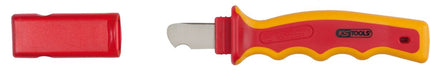 KS TOOLS Couteau à dégainer avec revêtement isolant, 185 mm ( 117.1305 )