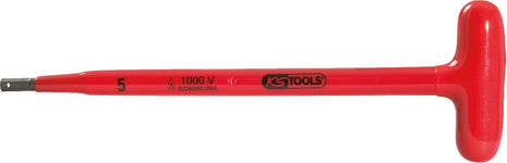 KS TOOLS T-Griff-Innensechskant-Stiftschlüssel mit Schutzisolierung, 6x160mm ( 117.1683 ) - Toolbrothers