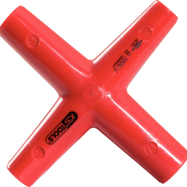 KS TOOLS Clé en croix avec revêtement isolant, 10x11x13x17 mm ( 117.1702 )