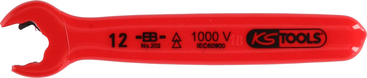 KS TOOLS Clé plate à cliquet avec revêtement isolant, 17 mm ( 117.2267 )