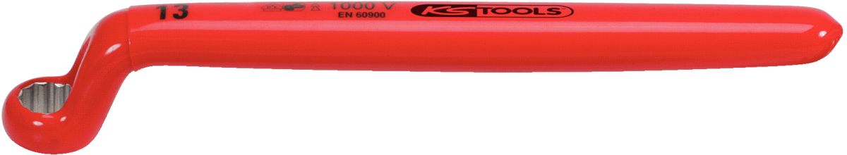KS TOOLS Clé à douille avec revêtement isolant, contre-coudée, 5/8' ( 117.2275 )