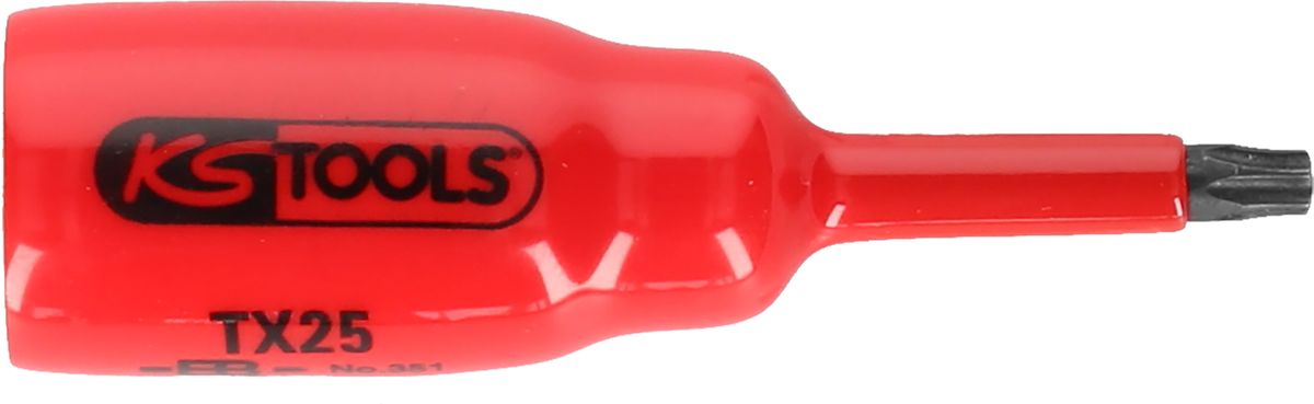 KS TOOLS Douille tournevis 3/8' avec revêtement isolant pour vis Torx, T27, courte ( 117.2458 )