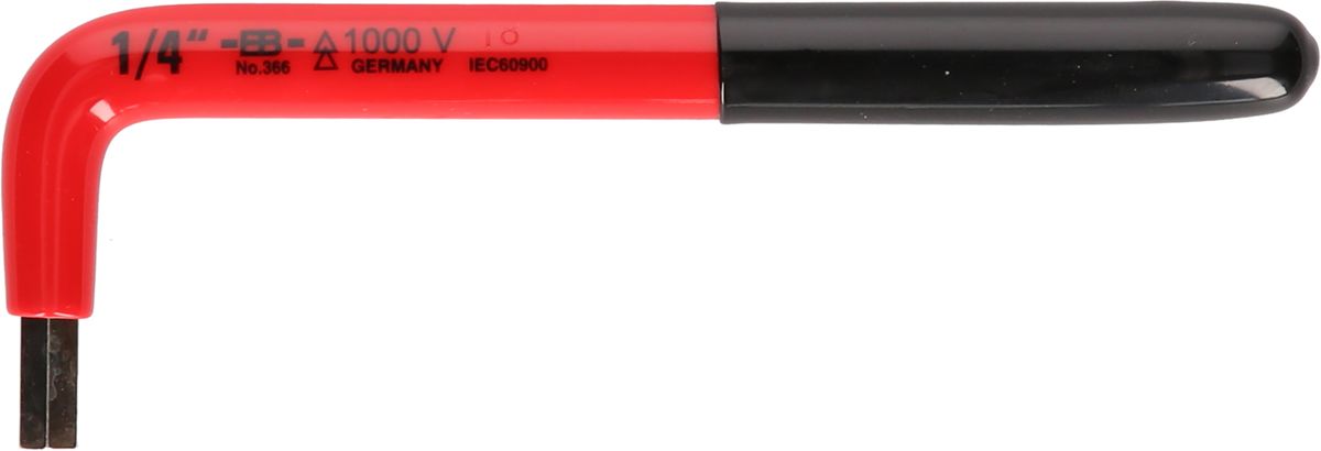 KS TOOLS Clé mâle coudée à six pans creux avec revêtement isolant, 5/16' ( 117.2489 )