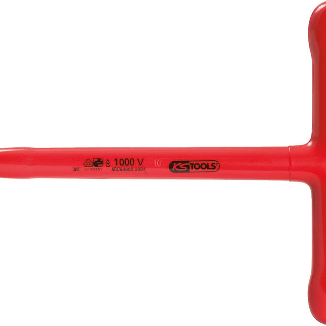 KS TOOLS Clé mâle 3/8' poignée en T avec revêtement isolant, 200 mm ( 117.3820 )