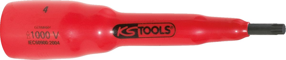 KS TOOLS Douille tournevis 3/8' avec revêtement isolant pour vis à cannelure (XZN®), M12 ( 117.3895 )