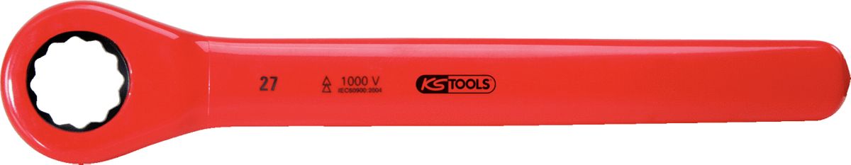 KS TOOLS Clé polygonale à cliquet avec revêtement isolant, 6 mm ( 117.4206 )