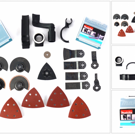 Makita DTM 51 42 tlg. Multifunktionswerkzeug Zubehör Set + Staubabsaugungsset - Toolbrothers