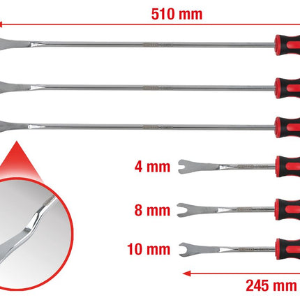 KS TOOLS Jeu d'outils à dégrafer, 6 pcs ( 140.2370 )