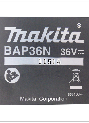 Makita BAP 36 N Akku Adapter 36 V zur Gewichtserleichterung - Toolbrothers