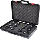 KS TOOLS Turbolader-Bajonett-Ladeluft-System-Prüfkoffer-Satz, 13-tlg ( 150.1825 ) - Toolbrothers