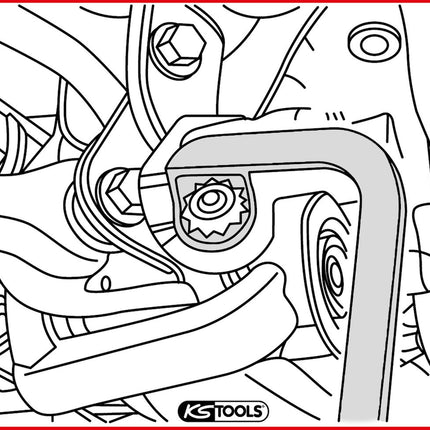 KS TOOLS Ölfilterschlüssel für Haldex-Kupplungen, 46mm ( 150.2098 ) - Toolbrothers