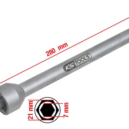 KS TOOLS 3/8" Spezial Stoßdämpfer-Lösewerkzeug für Mercedes V-Klasse, 18 mm ( 150.3097 ) - Toolbrothers