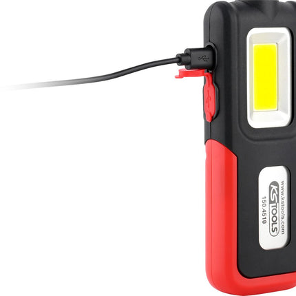 KS TOOLS Mobile Werkstatt-Handlampe, knickbar, 500 Lumen ( 150.4510 ) - Toolbrothers