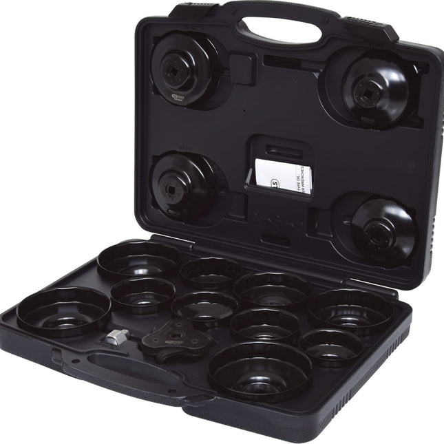 KS TOOLS 3/8" Ölfilterschlüssel-Satz, 16-tlg ( 150.9310 ) - Toolbrothers