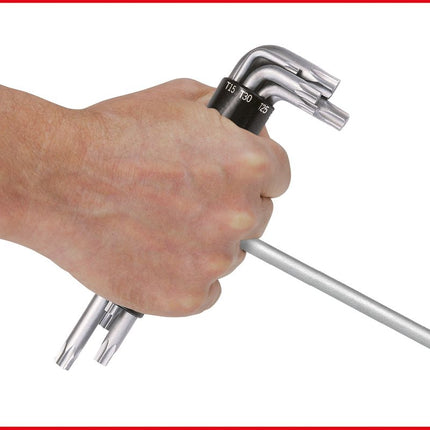 KS TOOLS 3 in 1 Torx-Winkelstiftschlüssel-Satz,lang,8-tlg ( 151.2300 ) - Toolbrothers