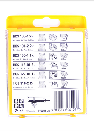 Dewalt DT 2290 Set HCS - Stichsägenblätter Holz  10 - teilig - Toolbrothers