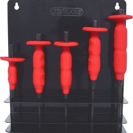KS TOOLS Splintentreibersatz mit Handschutzgriff, 5-tlg 3-8mm ( 156.0000 ) - Toolbrothers