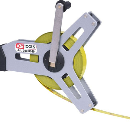 KS TOOLS Rahmenbandmaß mit gelbem Stahlband, 20m ( 300.0049 ) - Toolbrothers