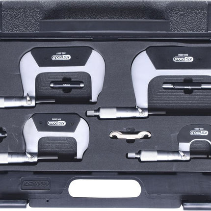 KS TOOLS Coffret de micromètres, 0-100 mm, 4 pcs ( 300.0538 )