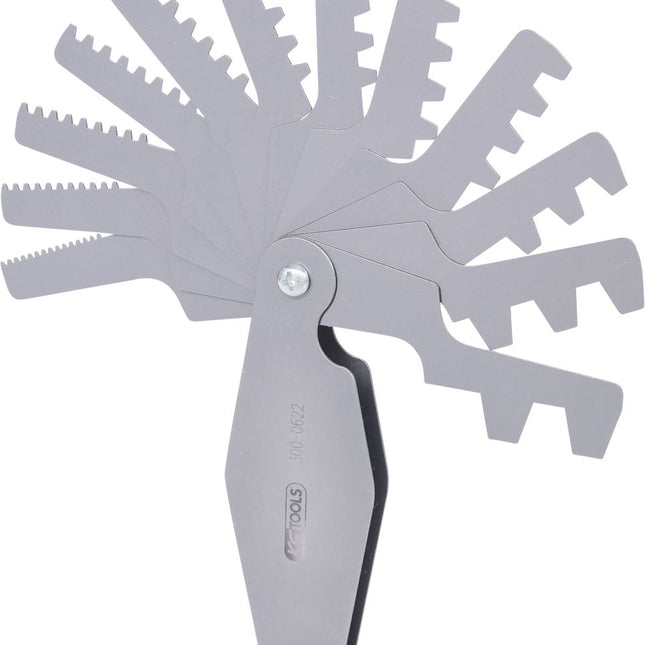 KS TOOLS Trapez-Gewindestahllehre, für 30° Gewinde, 2-12mm ( 300.0622 ) - Toolbrothers